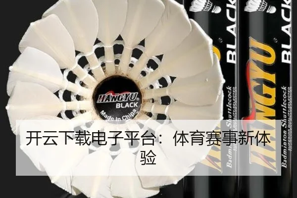 开云下载电子平台：体育赛事新体验